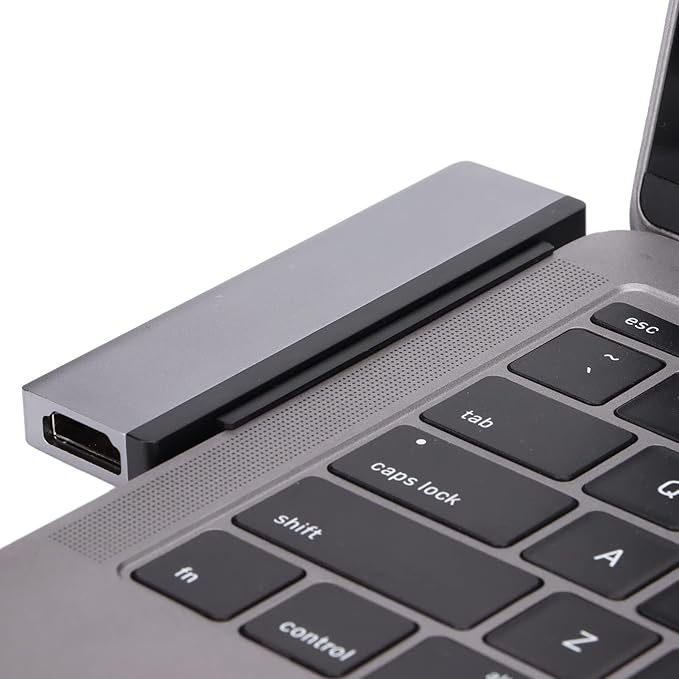 5 in 1 USB3.0 Hub Docking Station with Type C to for iOS Tablet Pro 18 20 Supports 4K 60Hz Display 60W PD Charging 3.5mm Audio