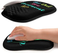 Hokafenle Ergonomic Wrist-Hugging Mouse Pad Wrist Support U-Shaped Holding Wrist Rest Mousepad for Carpal Tunnel Pain Relief with Cushioned Memory Foam Slope Massage Bulge (10.2x8.3 inDocument it)