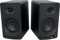 Rockville ASM4 Powered Studio Monitor Speaker Pair 4 2-Way 200W Black Bluetooth Optical Input Perfect for Studio Monitoring Computer Speakers