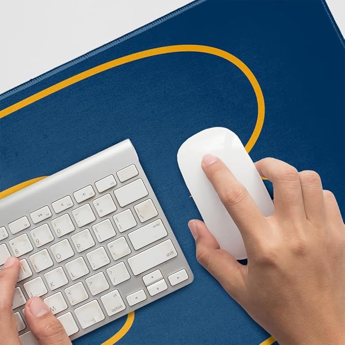 Beloit College Buccaneers Primary Logo Large Gaming Mouse Pad Desk Mat with Stitched Edges Non-Slip Base for Gamer Home and Office 31.5 x 15.7