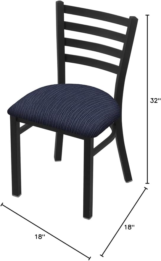 HBS 400 Jackie 18 Chair with Black Wrinkle Finish and Graph Anchor Seat
