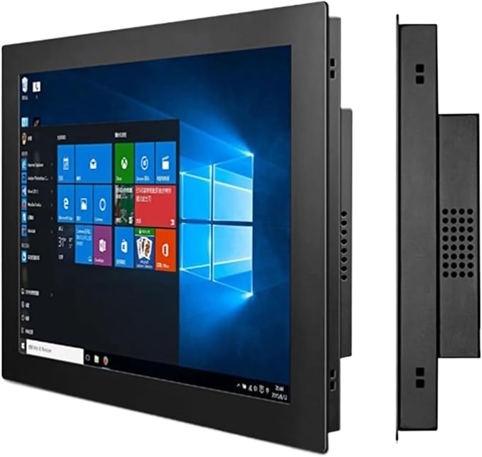 1pc 10 12 15 17 Inch Buckle Embedded Industrial Monitor Resistive Touch Screen with HDMI Touch USB Interface Display 1024 * 768(17 inch HDMI USB)