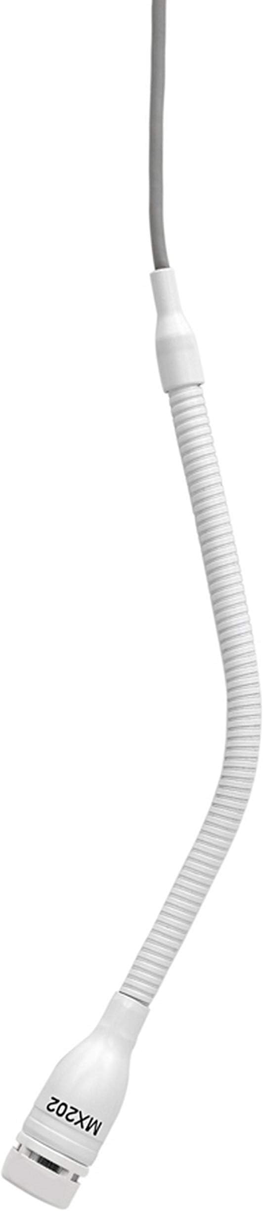 Shure MX202W-A/S Microflex Overhead Microphone Supercardioid White