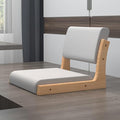 ELEFOCUS Floor Chair with Back Support Lazy Chair Cushion Bay Window Game ChairsPortable Lazy Sofa Game Meditation Floor Seating(/Gray aNatural)