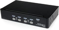 StarTech.com 4 Port Professional VGA USB KVM Switch with Hub - 1U Rack-mountable KVM Switch  TAA (SV431USB)