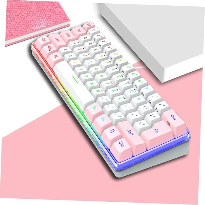 Compact Key RGB Mechanical Gaming Keyboard Keyboard Vibrant Backlight for Gamers and Efficient Workspaces and Design