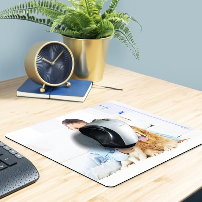 60 Pcs Sublimation Mouse Pads Blanks White Mouse Mat Bulk for Sublimation Transfer Heat Press Printing DIY Craft Mousepad for Custom with Non Slip Bottom 24 x 20 x 0.2 cm