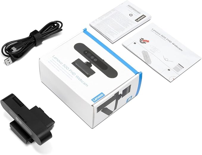 Lenovo 500 Full HD USB Webcam Black