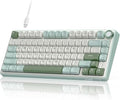 RK ROYAL KLUDGE R75 Mechanical Keyboard Wired with Volume Knob 75% Keyboard Gasket Mounted RGB Backlit Creamy Keyboard with MDA Profile PBT Keycaps Hot Swappable Pre-lubed Tactile Switch