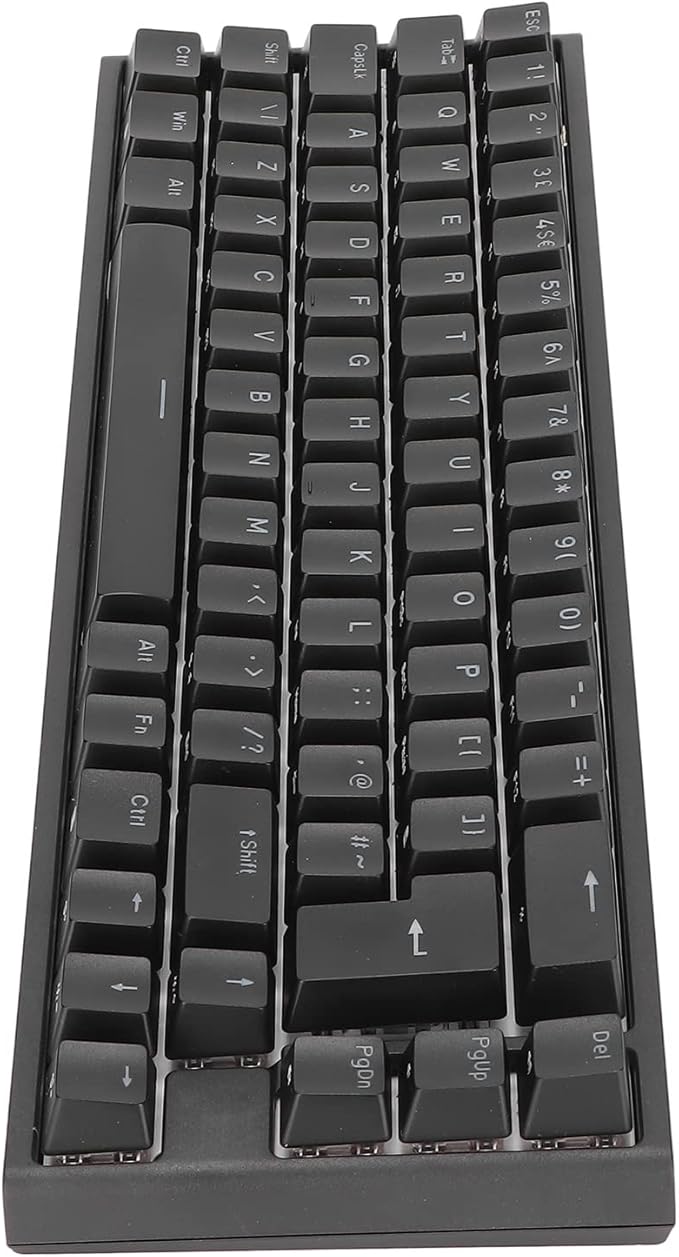 Mechanical Gaming Keyboard 68 Keys RGB Backlit Type C USB Keyboard Wired Computer Gaming Keyboard for PC Office Desktop Computer