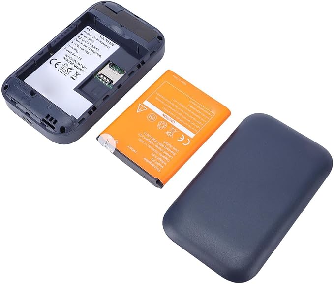 CCYLEZ 4G Portable WiFi 300Mbps Stable Mobile Hotspot for Travelers Long Lasting Battery Display Wireless Router with SIM Slot for Outdoor Use