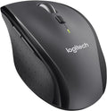 Logitech M705 Marathon Wireless Mouse – Long 3 Year Battery Life Ergonomic Sculpted Right-Hand Shape Hyper-Fast Scrolling and USB Unifying Receiver for Computers and laptops Dark Gray