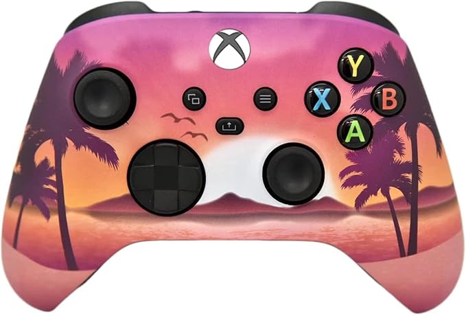 Wireless Custom Controller Compatible with PC Windows 10+ Series X/S &amp One (Series X/S Tropical Paradise)