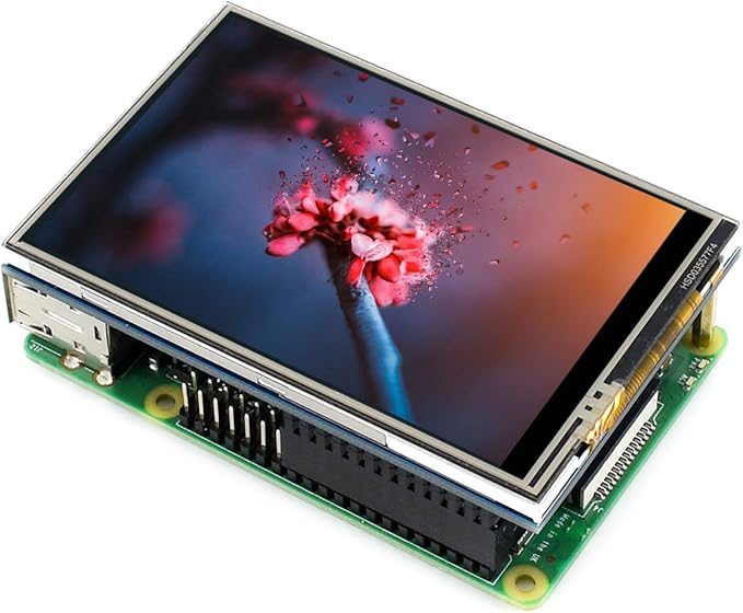 3.5 inch TFT Touch Screen (C) 480x320 Hardware Resolution LCD Display HDMI Module for Raspberry Pi 3/2/1 Model B B+ A+ Zero W 125MHz High-Speed SPI (Refresh Rate up to 50Hz)