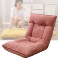 BTZHY Floor Chair Folding Floor Chair with Back Support - Multi-Level Adjustment for Men and Women - Single Sofa Folding Floor Chair(Pink)