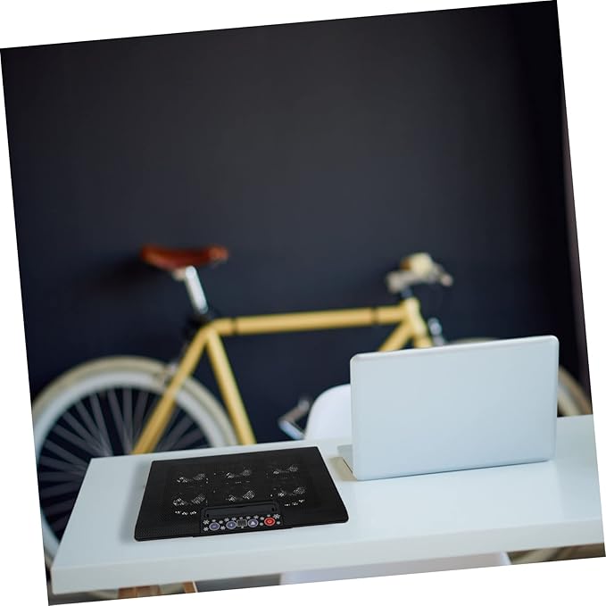 Multi-Angle Adjustable Laptop Cooling Stand Six Fans Base and Variable Speed Control for Enhanced Comfort and Heat Dissipation