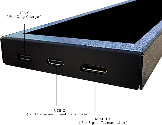VSDISPLAY 7.84 Inch Mini Monitor IPS 1280x400 Stretched Bar LCD Secondary Display for Laptop Computer Speed Temp CPU GPU Data Monitoring Screen