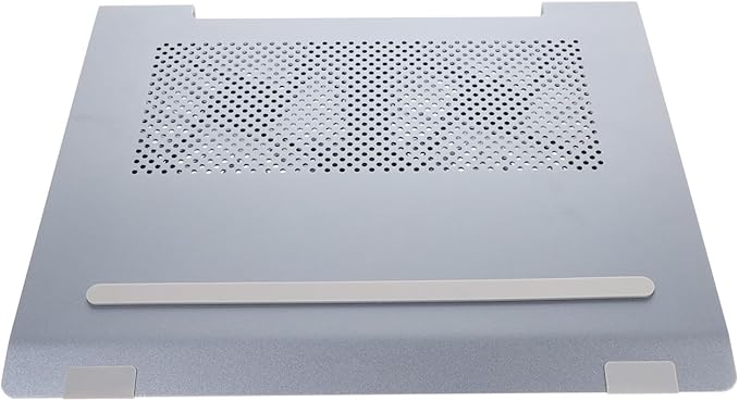 Aluminum Alloy Laptop Cooling Pad Stand with Fan Ventilated Support to 17.3 Inch Notebooks Gaming and Office Use Gray