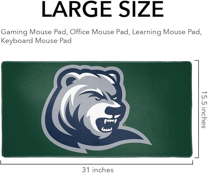Drew University Rangers Primary Logo Large Gaming Mouse Pad Desk Mat with Stitched Edges Non-Slip Base for Gamer Home and Office 31.5 x 15.7