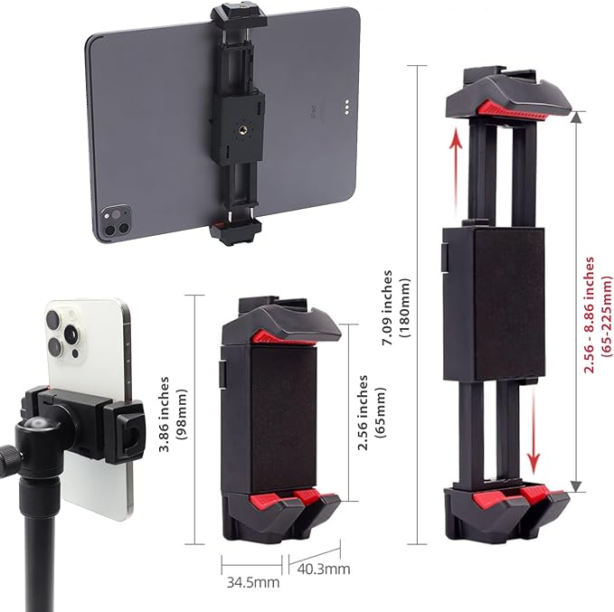 Kado Portable Monitor 15.6'' FHD 1080p VESA/Clamp Tripod Stand Set USB-C HDMI Gaming Monitor Ultra-Slim IPS Display Built-in Speakers External Monitor for Laptop PC Phone Mac Xbox PS4/PS5 Switch