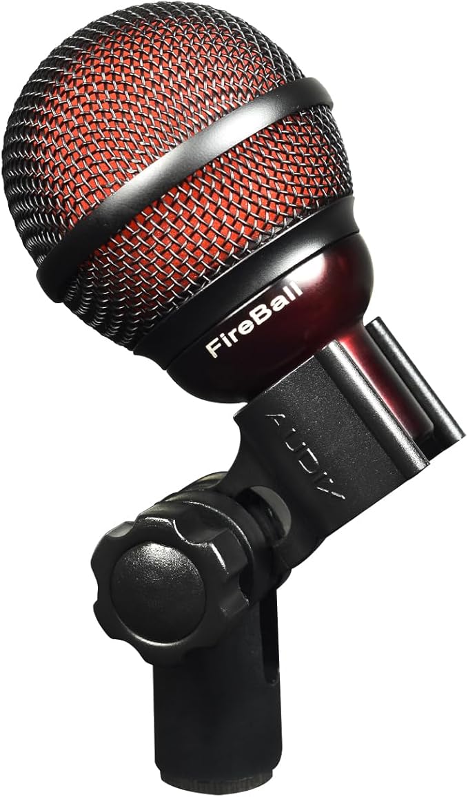 AUDIX Fireball Dynamic Harmonica Microphone and Harp Mic - Black/Red
