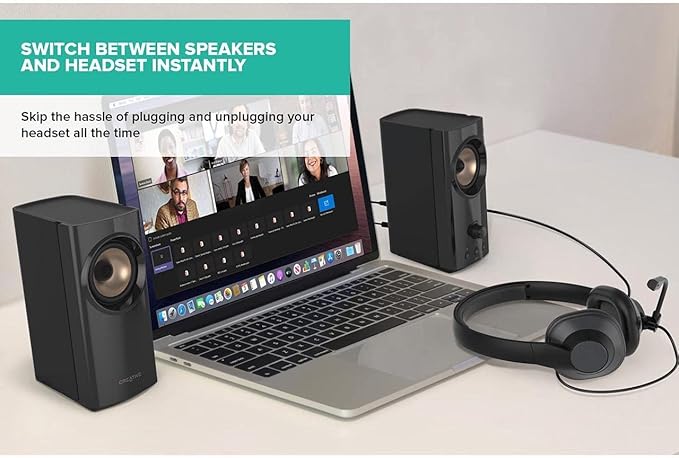 Creative Labs T60 Compact 2.0 Desktop Speaker System Black