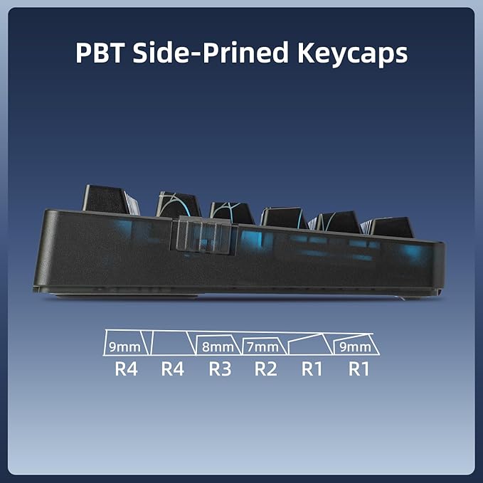 ZORNHER ZH980 Mechanical Keyboard Wireless95% Creamy Keyboard with Number PadHot-Swappable Custom Gaming KeyboardShine Through Spider Web PCLoud Clicky Blue Switches