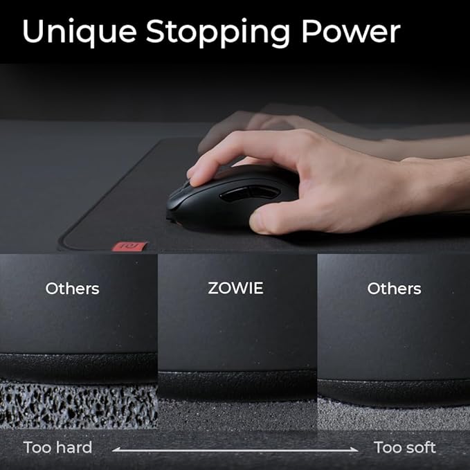 BenQ Zowie G-SR-SE Bi Large Esports Gaming Mouse Pad Humidity Resistance Color Cloth Smooth Glide Feeling with Steady Control Non-Stitched Edges Uniform high-Density Rubber