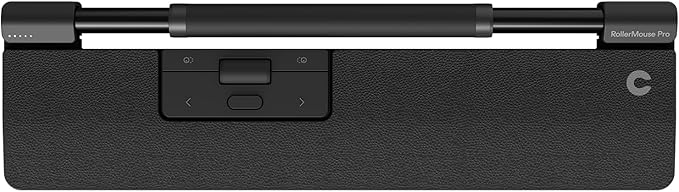 Contour RollerMouse Pro Ergonomic Central Rollerbar Design for Neck Shoulder &amp Wrist Pain Relief 6 Programmable Buttons 600-2800 DPI Productivity Plug &amp Play Mac &amp PC - Wireless - Slim