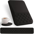 Ospelelf Keyboard Wrist Rest Ergonomic Mouse Pad with Wrist Rest Arm Wrist Rest for Computer Office and GamingBlack