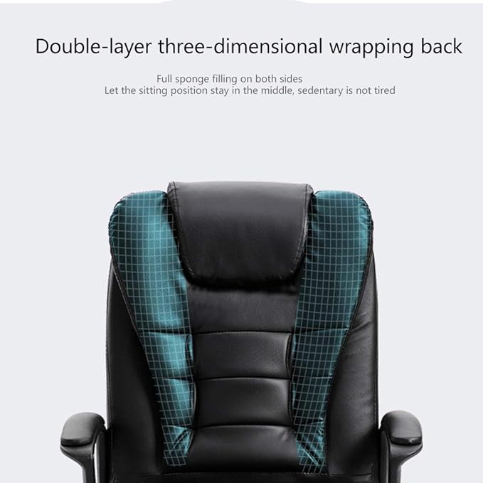 High Back Ergonomic Fabric Gaming Chair with Double Seat Cushion Design for Office Meeting Room Gray