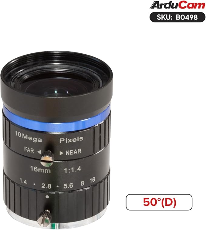 Arducam USB 3.0 Camera 90FPS High-Speed 4K USB Camera Module 8.3MP Manual Focus Webcam with 16mm C-Mount Lens IMX585 Low Light UVC Cam for Windows Linux OS