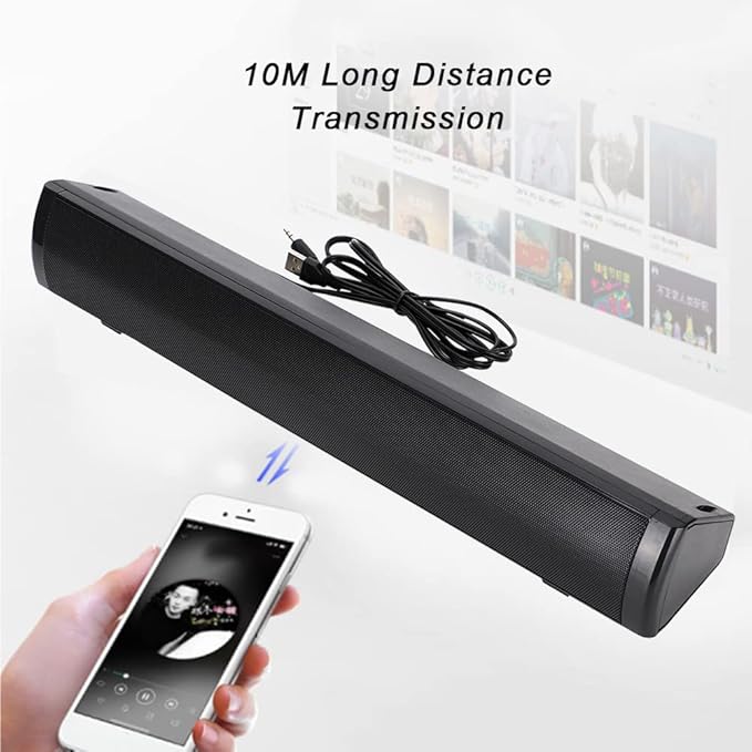 Desktop Computer Speaker 3.5mm Audio Jack 3D Stereo Sound Bass Speaker for Home Office