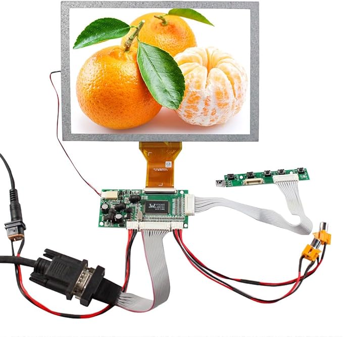 8 EJ080NA-05A 800X600 TTL LCD Screen and VGA 2AV Controller Board 50pins