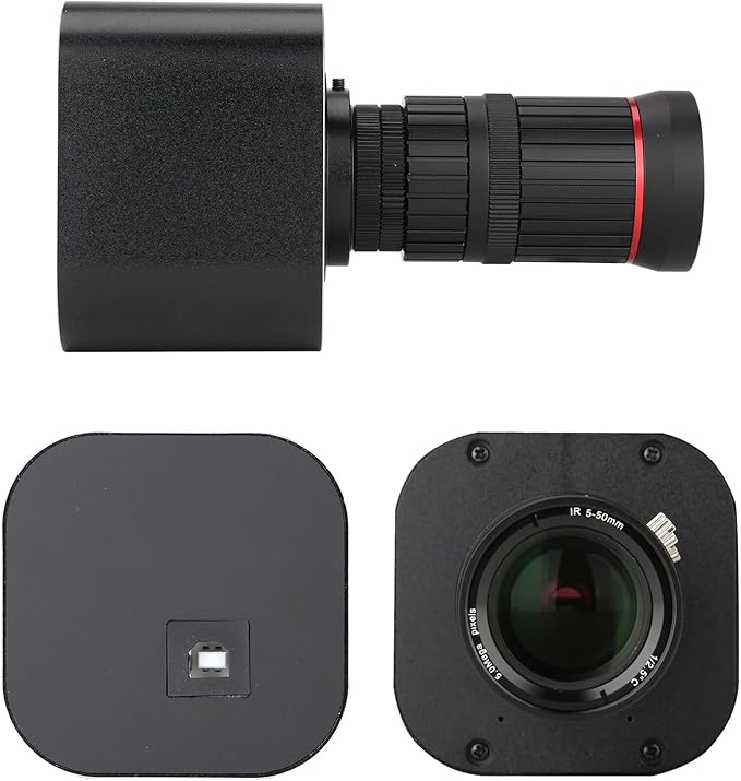 USB HD Camera 4K Optical Zoom 10X Variable Lens 5-50mm Mini 8MP Webcam with Microphones 1920x1080@60fps Manual Focus with 2 Image Formats MJPEG and YUY2 Compatible with Windows