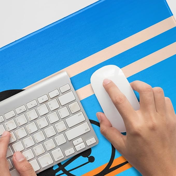 Road Bike Cycling Biking Bicycle Large Gaming Mouse Pad Desk Mat with Stitched Edges Non-Slip Base