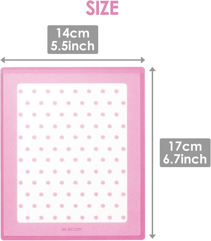 ELECOM Custom Photo Insert Mouse Pad Mat/Clipboard Folder/Message Pad/Picture/File Board/for Office/Pink MP-117P
