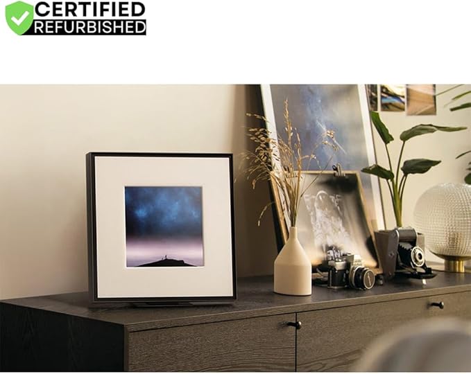 Samsung HW-LS60D/ZA Photo Music Frame Smart Speaker Dolby Atmos with Q-Symphony 2024 (Renewed) Bundle with 2 YR CPS Enhanced Protection Pack