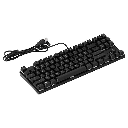 Magic Refiner Gaming Keyboard 87 Keys Portable RGB Backlit Ergonomic Mechanical Keyboard for Laptop PC