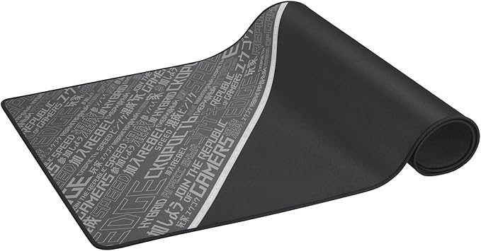 ASUS ROG Sheath BLK Gaming Mouse Pad – 35.4” x 17.3 Extra-Large Surface Ultra-Smooth for Precise Mouse Control Anti-Fray Stitched Edges Non-Slip Base - Black/Gray
