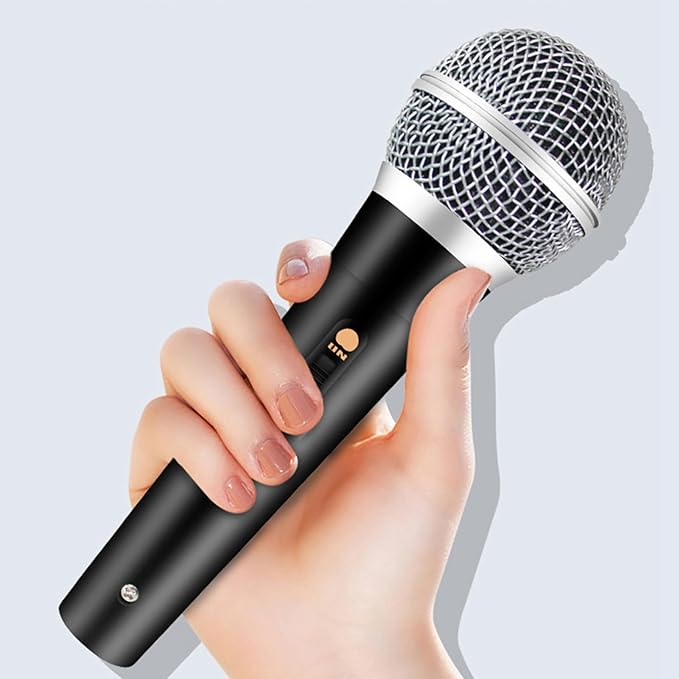 4X Handheld Professional Wired Dynamic Microphone Clear Voice Mic for Karaoke Vocal Music Performance