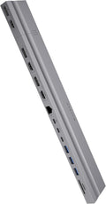 HyperDrive 4K Multi-Display Docking Station for 13”-16” MacBooks - USB C Docking Station w/ 15 Ports Ergonomic Driverless Setup