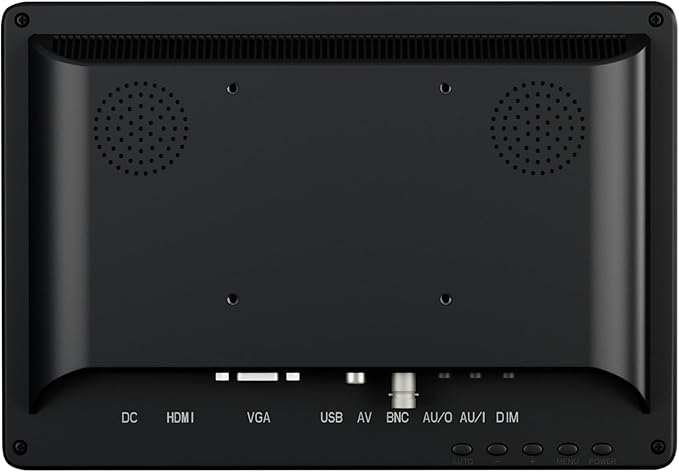 Beetronics 10 Inch Professional Monitor – Full HD 1080p IPS Display | High-Performance Durable Plastic Housing | HDMI VGA BNC RCA Inputs | Matte Screen 24/7 Operation Wide Viewing Angles | 10HD7