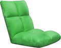 ELEFOCUS Folding Sofa Chair Folding Floor Chair Computer Chair On Single Bed 5 Speed Adjustment for Bay Window Bedroom(Green)