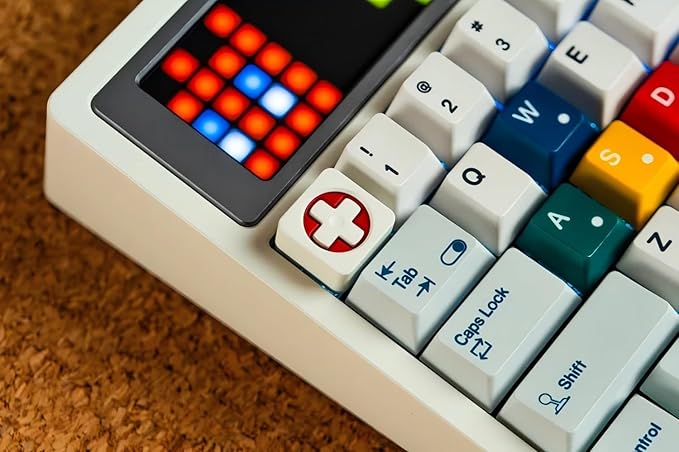 Angry Miao AM RGB 65 Wireless Creamy Mechanical Gaming Keyboard. 68-Key Tri-Mode 2.4G Bluetooth Wireless. Custom LED Screen. Hot-Swap Switch. High-End RGB Gaming Accessories for PC &amp Mac - Cloud W