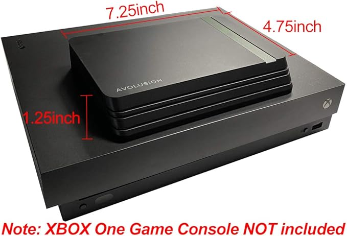 Avolusion HDDGear Pro X 8TB USB 3.0 External Gaming Hard Drive (Pre-formatted for Xbox One X S Original) (Renewed)