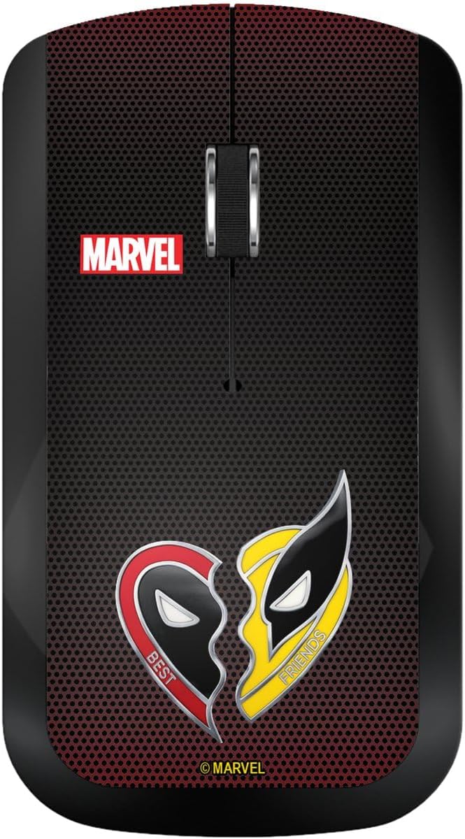 Keyscaper Marvel Deadpool Wolverine Grid Wireless Mouse