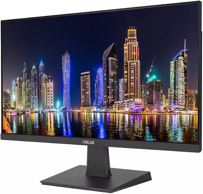 ASUS VA24EHE 24-inch 1920 x 1080 Full HD LED Backlit LCD Frameless Monitor 2-Pack Bundle with HDMI DVI-D VGA Adaptive-Sync Eye Care Low Blue Light
