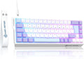 ZIYOU LANG X Magic-Refiner X68HE 8KHz Rapid Trigger Mechanical Gaming Keyboard60% WiredHall Effect Magnetic SwitchAdjustable ActuationRGB BacklitSnap Tap RGB Backlit for PC/Mac Purple&ampWhite
