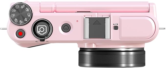 Zopsc 8K Digital Camera 88MP with WiFi 18X Zoom and 3in Flip Screen Autofocus Vlogging Camera with LED Fill Light Live Streaming Webcam for Travel (Pink)